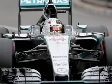 HAMILTON LARGA DESDE LA CUERDA EN MONACO