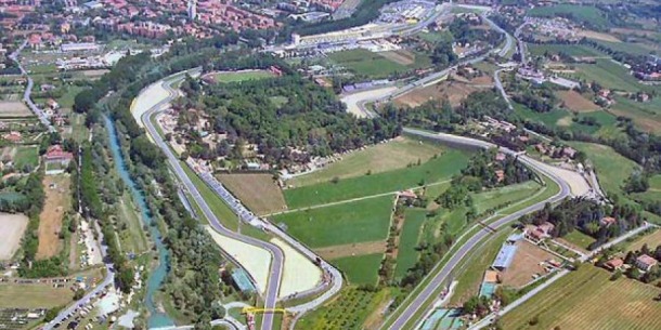 Imola desde los aires