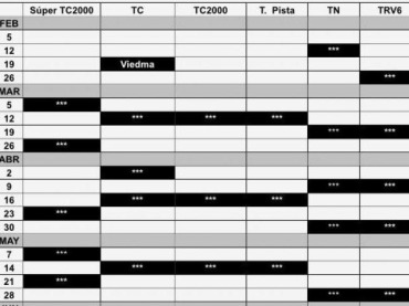 PARA QUE VAYAS AGENDANDO, ASÍ SERÁ EL 2017