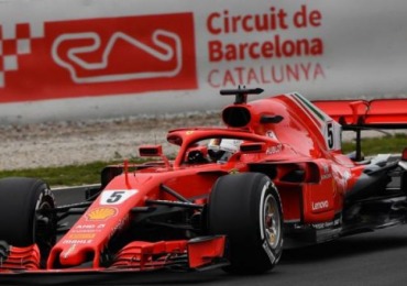 VETTEL QUEDÓ PRIMERO EN BARCELONA