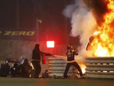 EXHIBIRÁN EL AUTO DE F1 CON EL QUE SE ACCIDENTÓ GROSJEAN