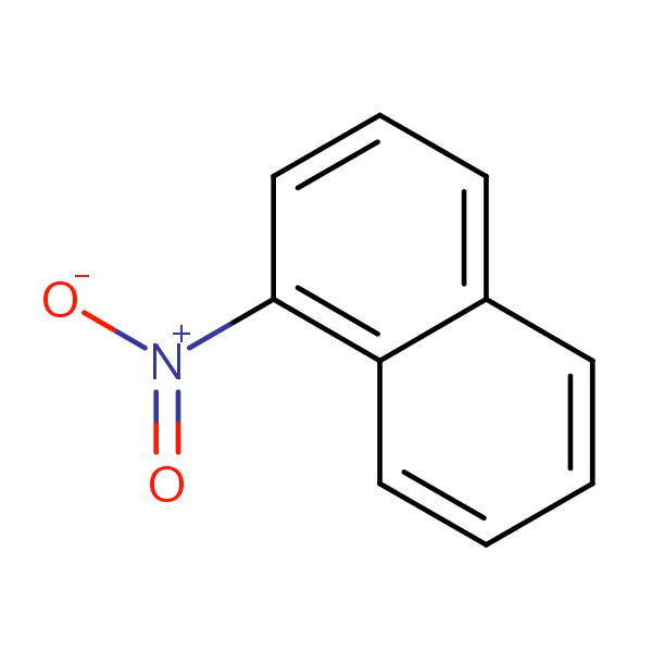 ¿Cuál es la estructura del nitronaftaleno?