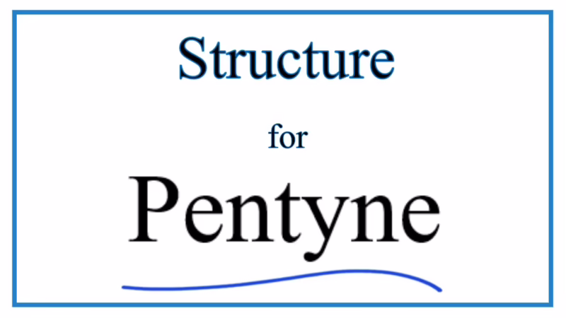 What is the molecular formula of 1-pentyne?