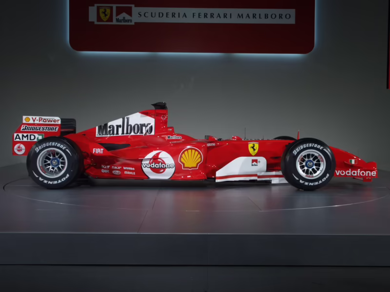 Who raced for Ferrari in 2005?
