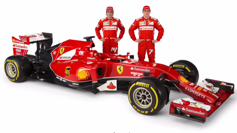 What is the name of the 2014 Ferrari F1 car?