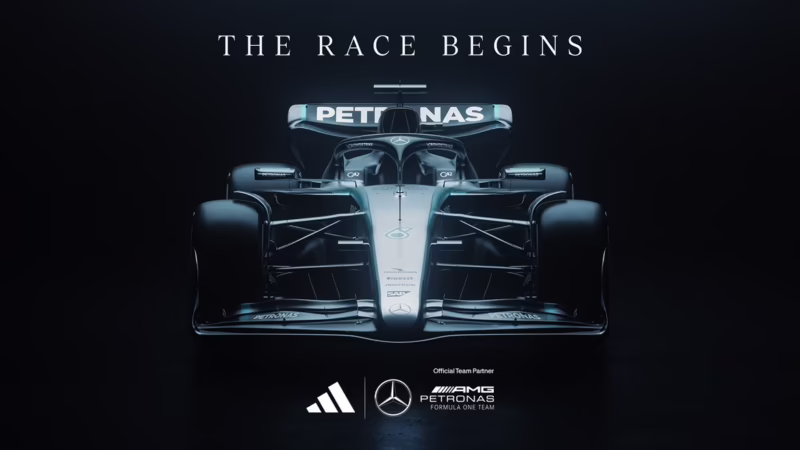 Which F1 team is sponsored by adidas?