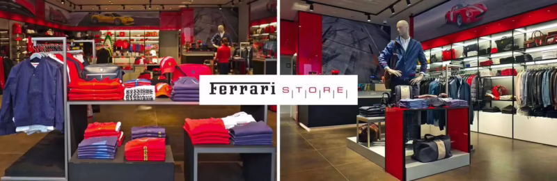 Where is the Ferrari store in Rome?