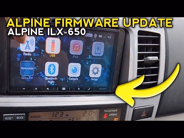 How do I update my Alpine head unit?