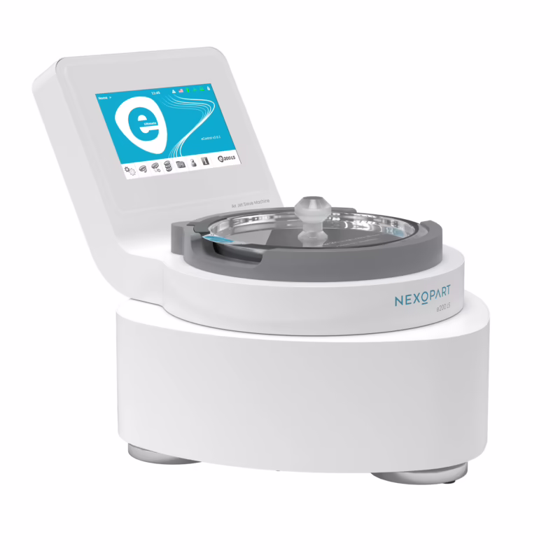 What is the principle of alpine air jet sieve?