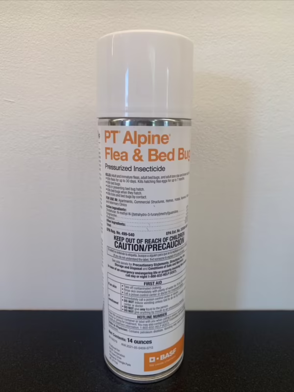 Is Alpine labeled for bed bugs?