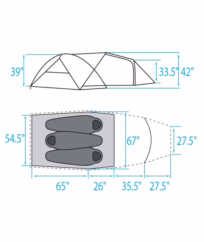 How much does a 3 person tent usually weigh?