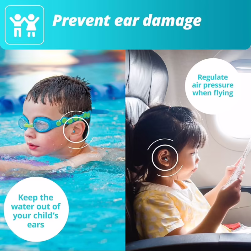Are swimming ear plugs safe for kids?