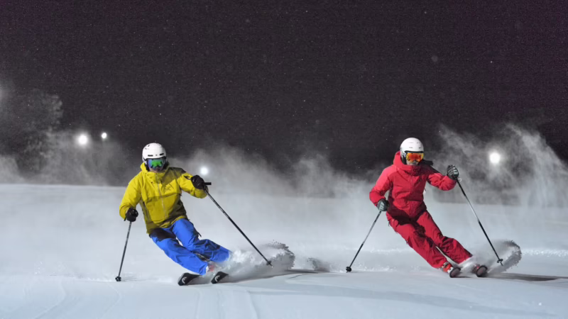 Which mountains have night skiing?