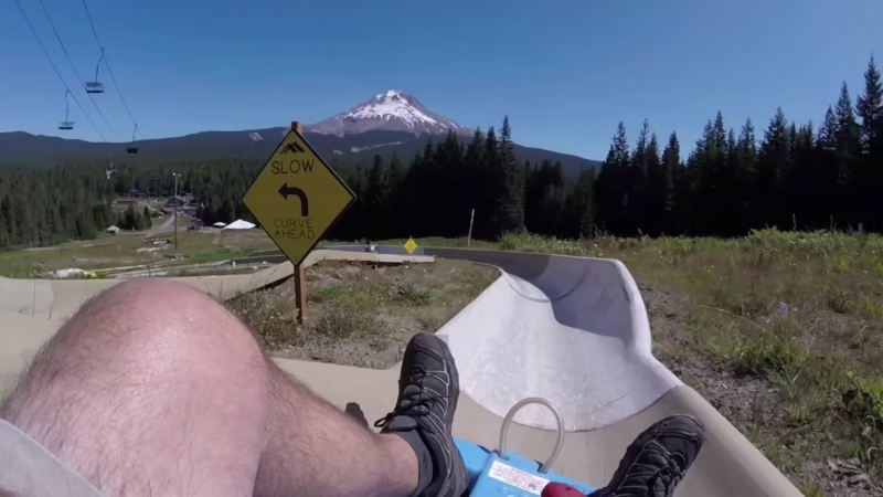 How much is an alpine slide Mt. Hood?