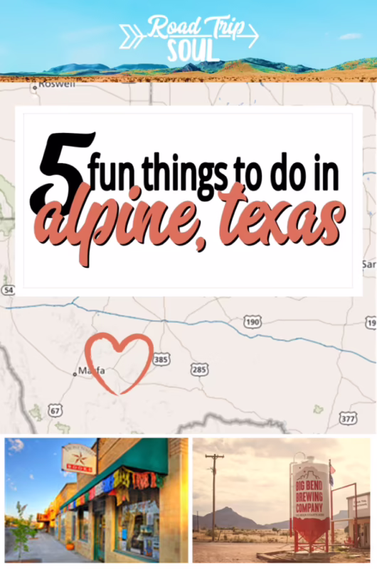 How close is Alpine to Marfa?
