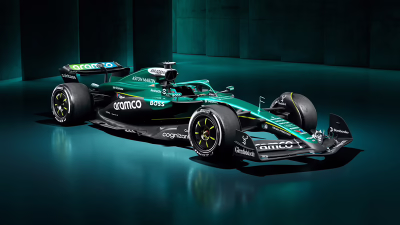 What is the name of the Aston Martin F1 car 2025?