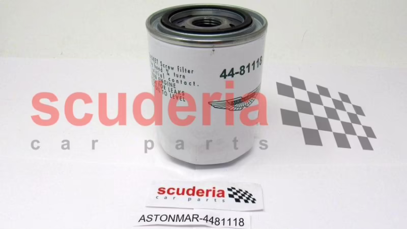 What is the part number of the Aston Martin oil filter?