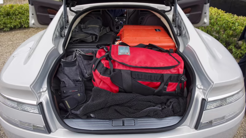How big is the boot on the Aston Martin Rapide?