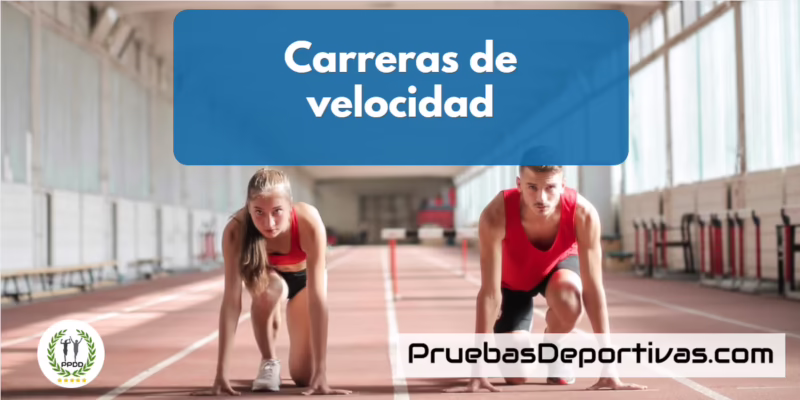 ¿Cómo se clasifican las pruebas de velocidad en atletismo?