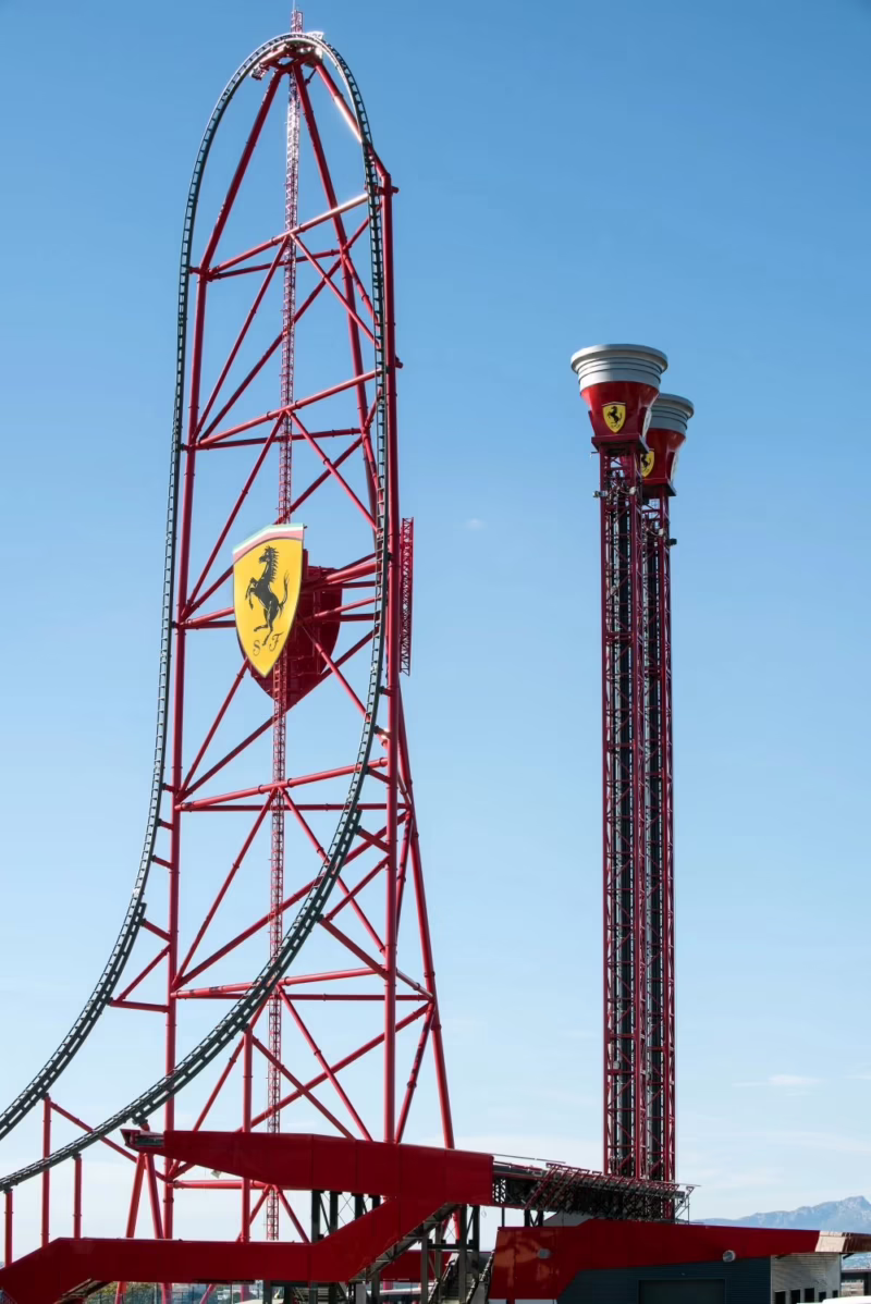 How long does the Ferrari roller coaster last?