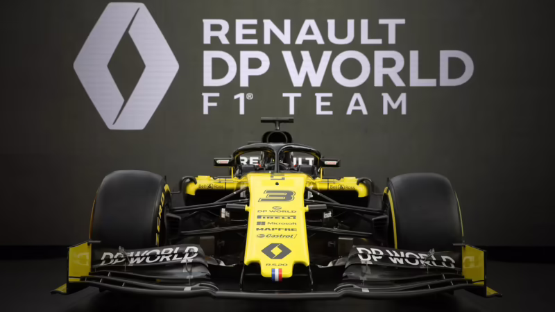 ¿Cómo se llama el coche Renault F1 en 2020?