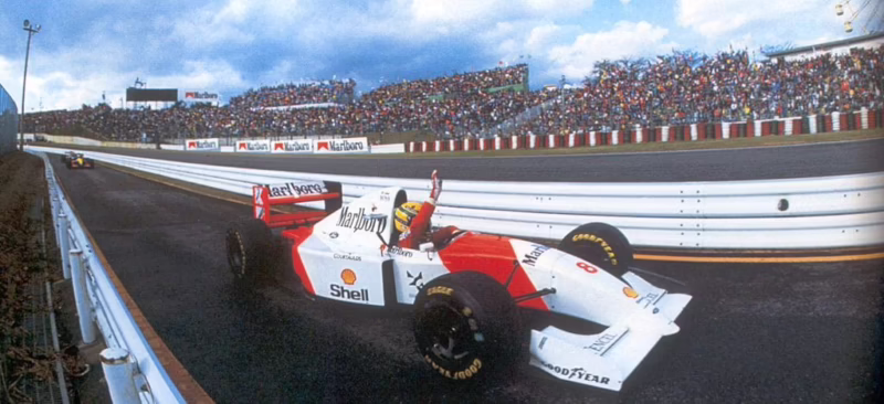 Did Ayrton Senna win Suzuka?