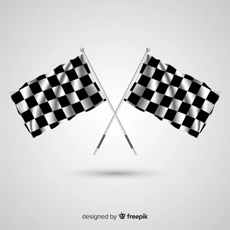 ¿Qué significa la bandera a cuadros en una carrera?