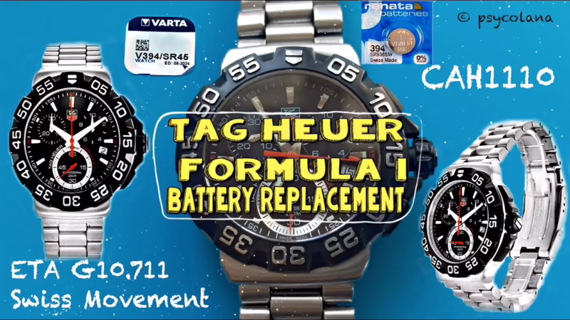 ¿Cuánto cuesta cambiar la batería de un Tag Heuer?