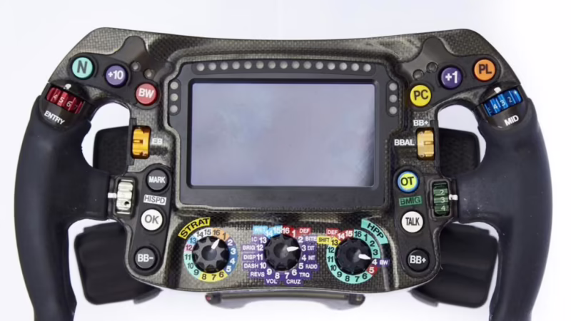 ¿Qué botones tiene el volante de F1?