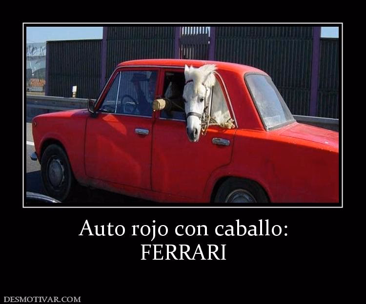 ¿Qué significa el caballo en el carro?