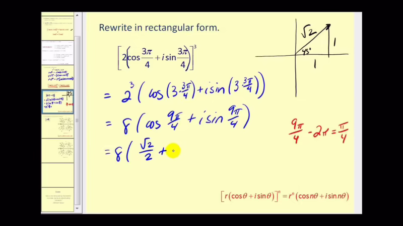¿Cuáles son las 4 formas de representar un número complejo?