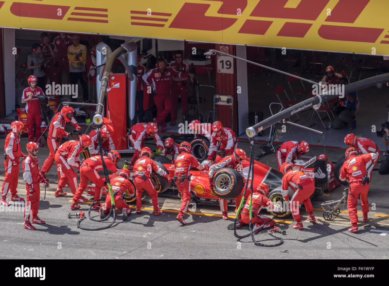 ¿Cuál es el tiempo récord de Ferrari en una parada de pits?