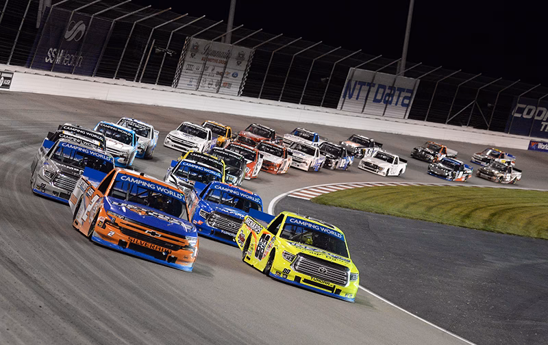 What NASCAR tracks have free camping?