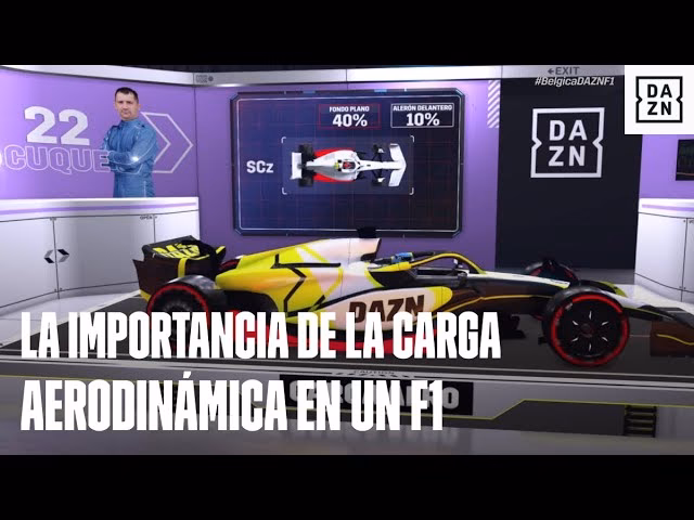 ¿Cuál es la carga aerodinámica de un F1?