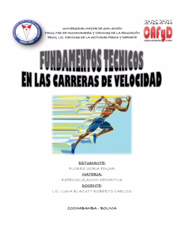 ¿Cuáles son los fundamentos básicos de la carrera de velocidad?