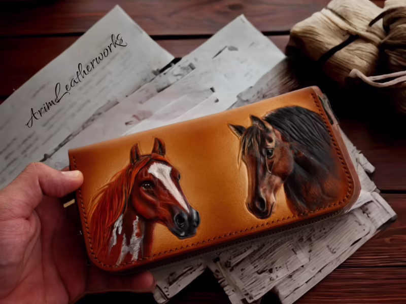 ¿Qué marca de carteras tiene un caballo?