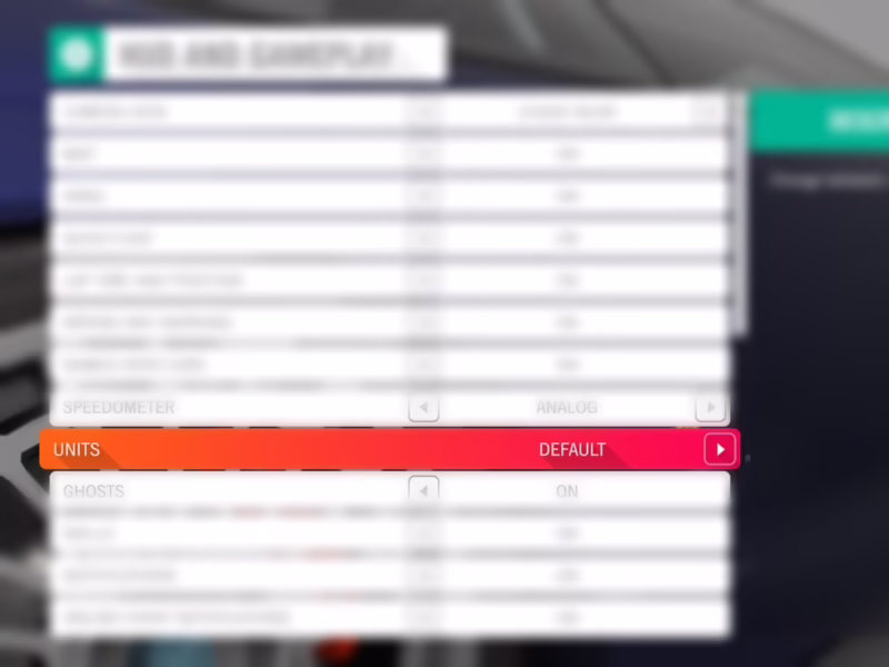 How to change kW to HP in Forza Horizon 3?