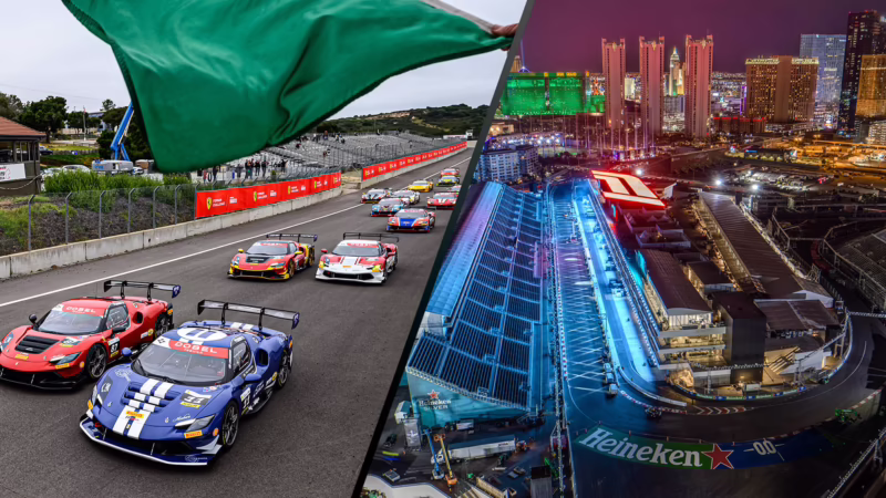 Why was Ferrari penalized in Las Vegas?