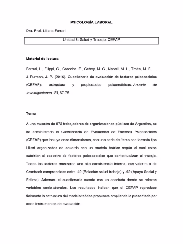 ¿Cómo se califica el cuestionario Cope?