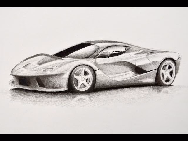 ¿Cómo dibujar la parrilla de Ferrari?