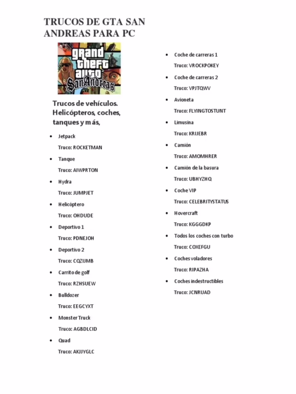 ¿Qué autos se pueden tunear en GTA San Andreas?
