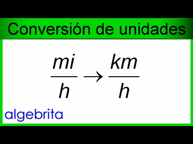 ¿Cómo convertir millas a km/h?