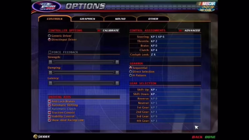 ¿NR2003 tiene retroalimentación de fuerza?