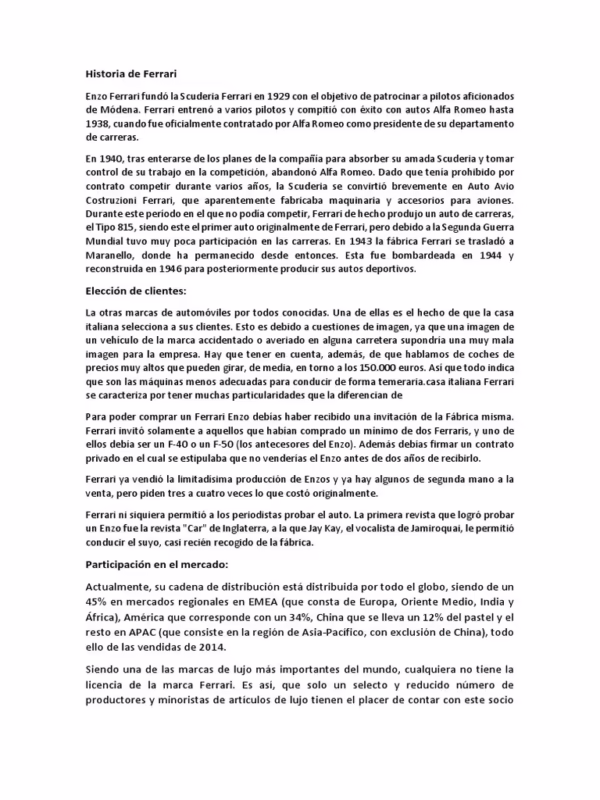 ¿Quién vendió Ferrari?