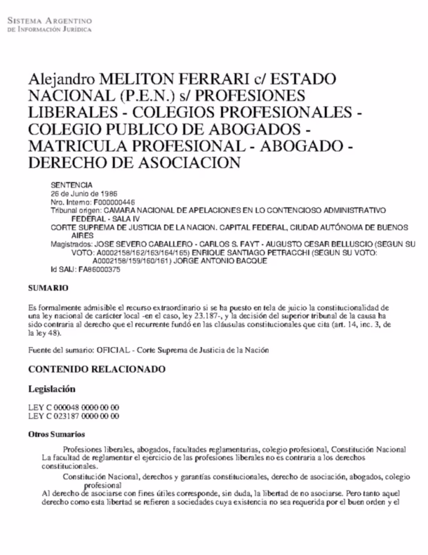 ¿Los fallos de la Corte Suprema son vinculantes?