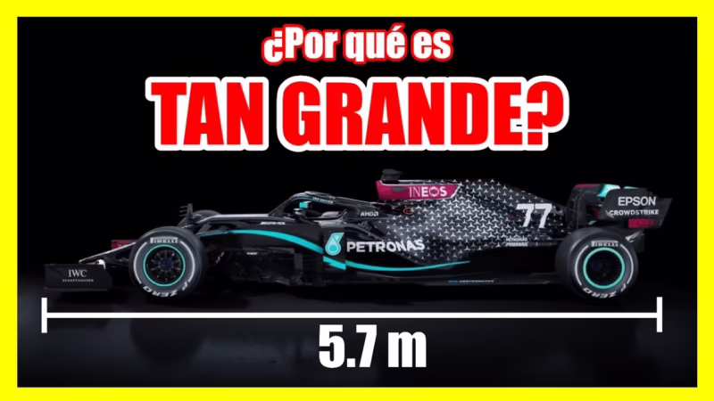 ¿Cuánto mide un coche de Fórmula 1?