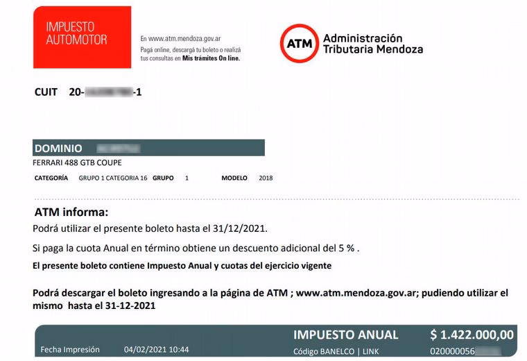 ¿Cuánto paga de impuestos un auto importado en Argentina?