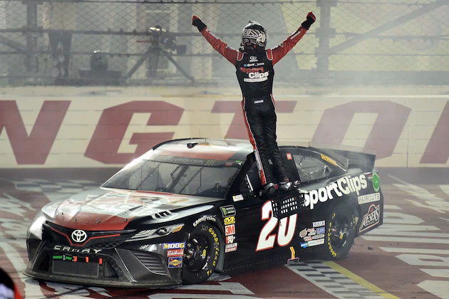 Who won the NASCAR race in Darlington?