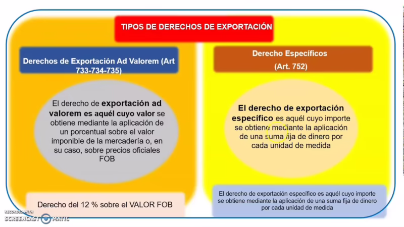 ¿Cómo se calculan los derechos de exportación en Argentina?