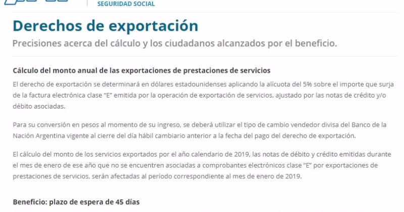 ¿Qué es due en exportación?